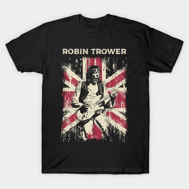 Vintage Distressed Robin Trower T-Shirt by Yopi